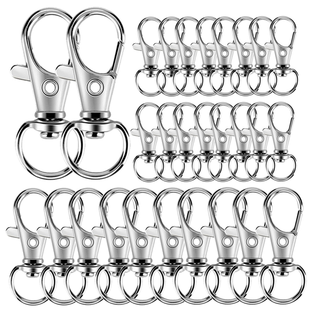 Jewelry Making Chain - 25-200 Piezas de Ganchos Giratorios Metálicos,
