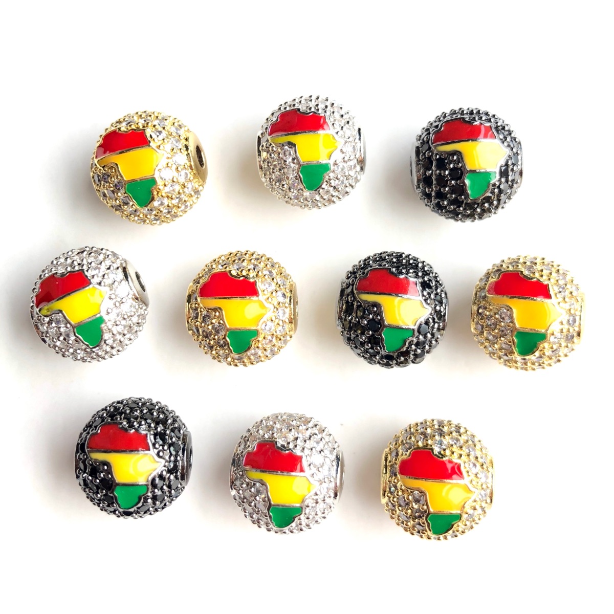Jewelry Making History - 6 piezas de cuentas espaciadoras redondas
