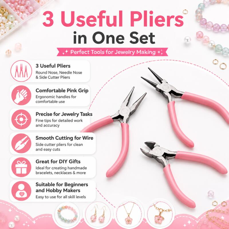 Jewelry Making Pliers Set - Juego de 1 Pieza de Alicates