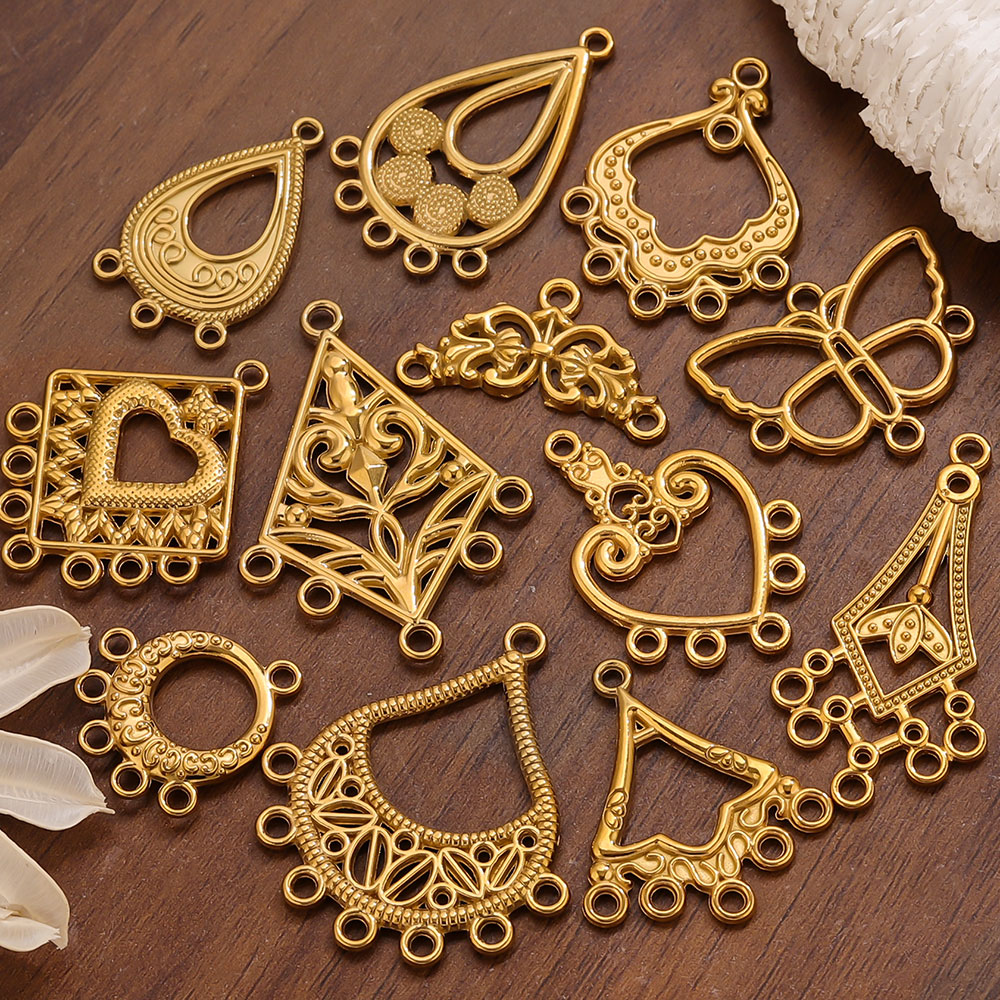Jewelry Making Supplies Wholesale - 5 piezas de conectores de acero
