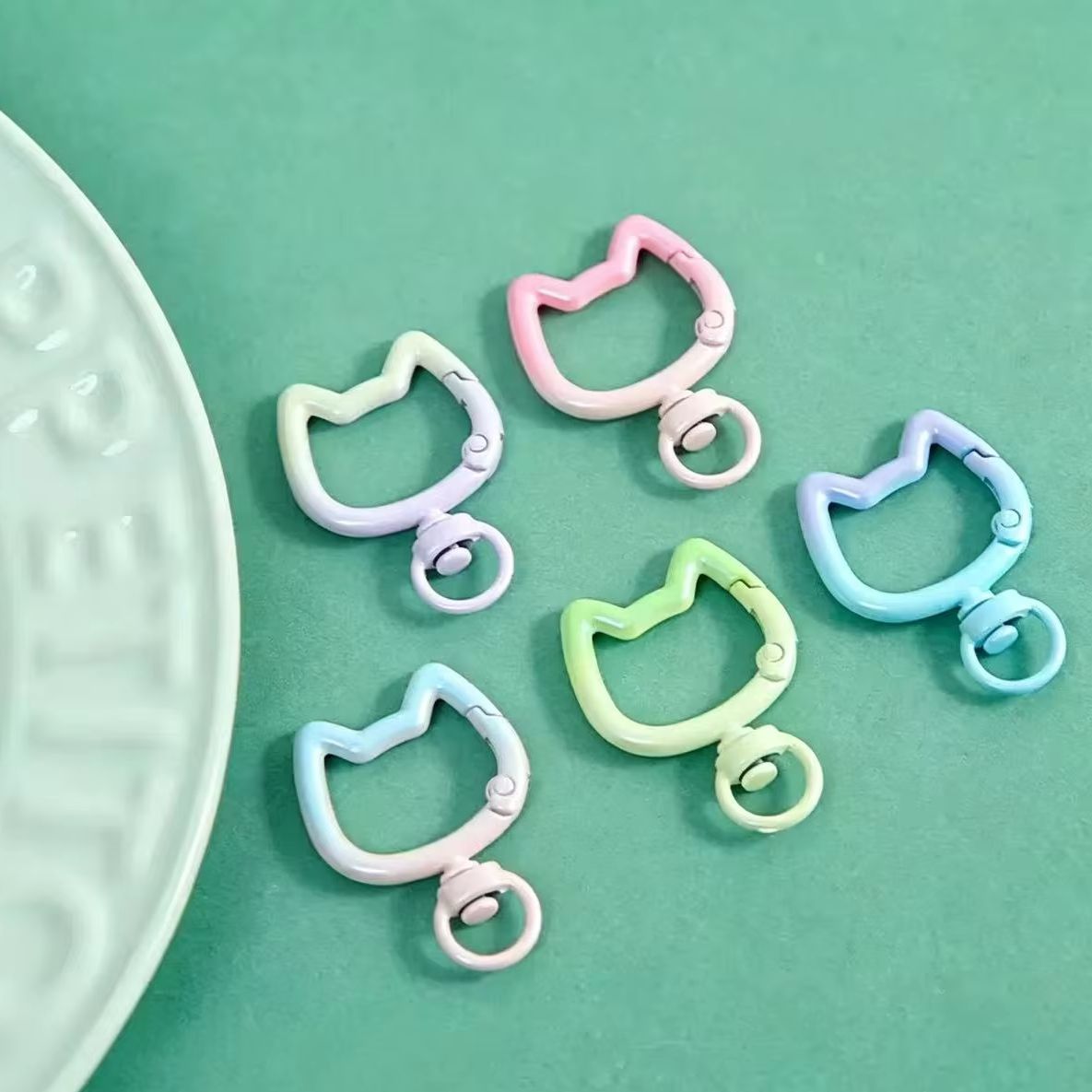 Jewelry Making Chain - Lote de 5-10 Mosquetones con Diseño