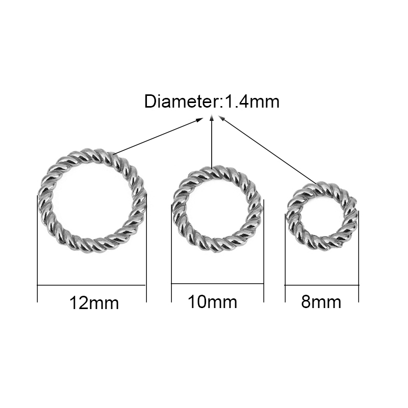 10 Uds. Anillos de salto cerra - Jewelry Making Closed Jump Rings reseña y precio