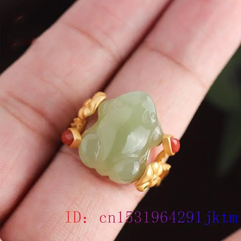 Anillos de rana de Jade verde  - Jewelry Making Rings reseña y precio