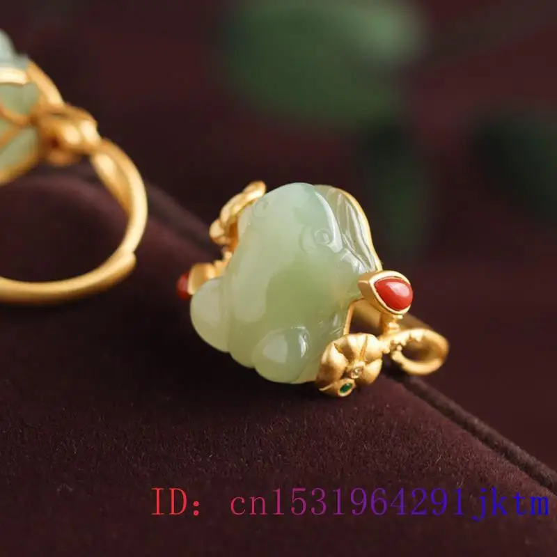Anillos de rana de Jade verde  - Jewelry Making Rings reseña y precio