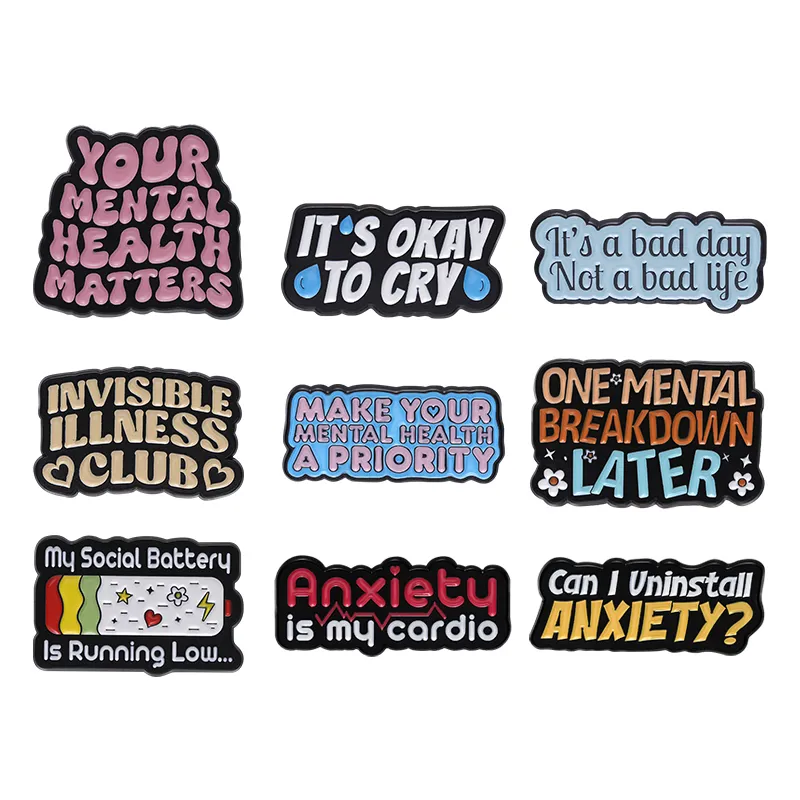 Broche con cita de ansiedad, P - Jewelry Making Quotes reseña y precio