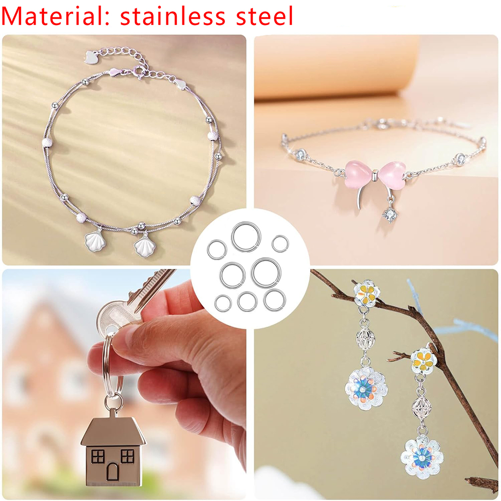 1200 Uds. Anillos de salto de  - Jewelry Making Closed Jump Rings reseña y precio
