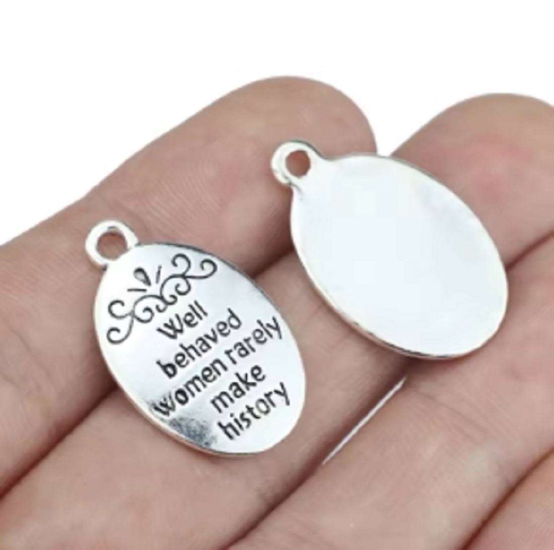 10 unids/lote de dijes de letr - Jewelry Making History reseña y precio