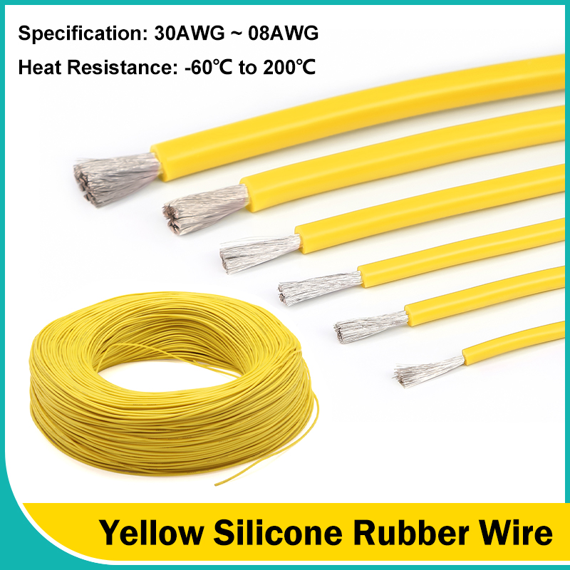 Cables de goma de silicona sua - Wire 22 Gauge Copper reseña y precio