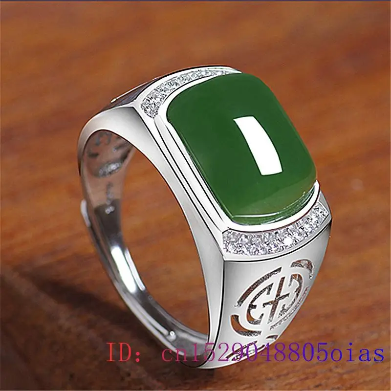 Anillo de Jade VERDE, regalos, - Jewelry Making Rings reseña y precio