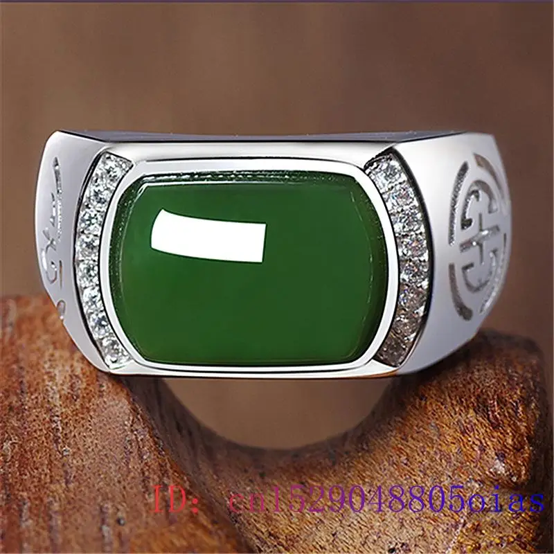 Anillo de Jade VERDE, regalos, - Jewelry Making Rings reseña y precio