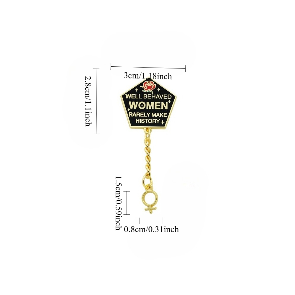 1PC Pin de esmalte feminista c - Jewelry Making History reseña y precio