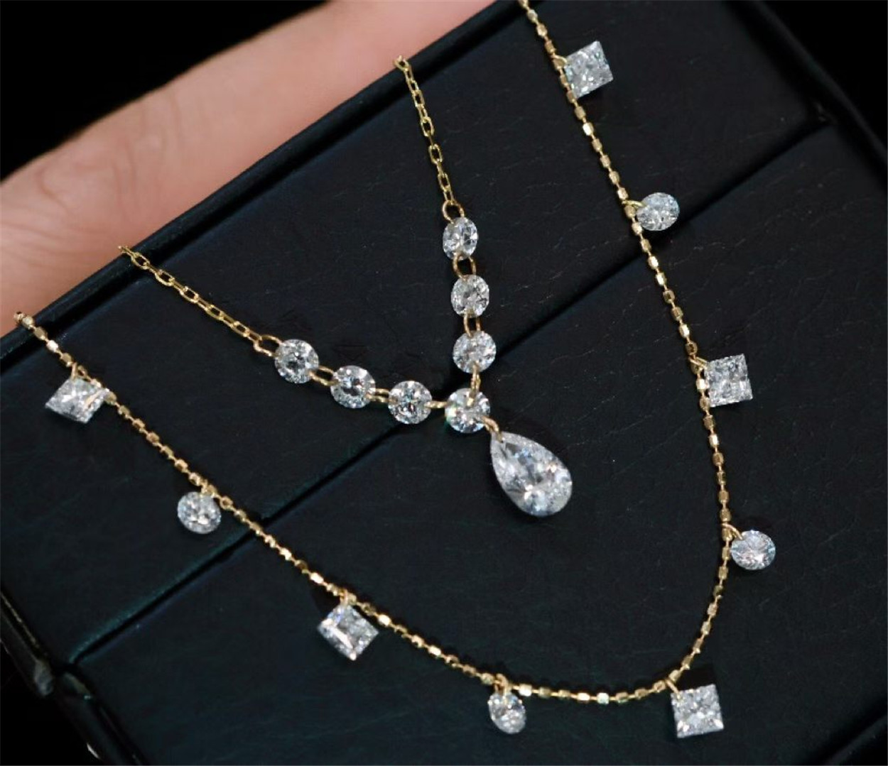 Collar de diamantes cultivados - Making Custom Jewelry reseña y precio