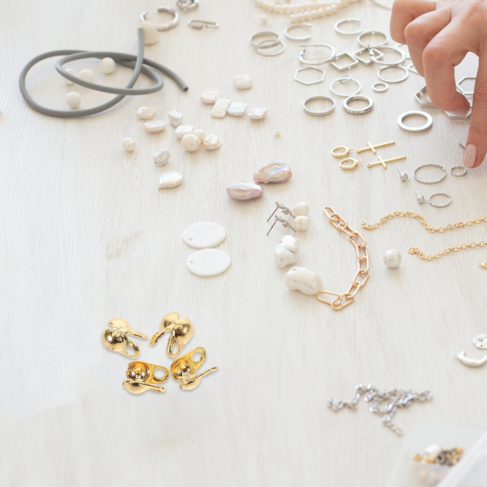 150 piezas de hebillas termina - Jewelry Making Chain reseña y precio