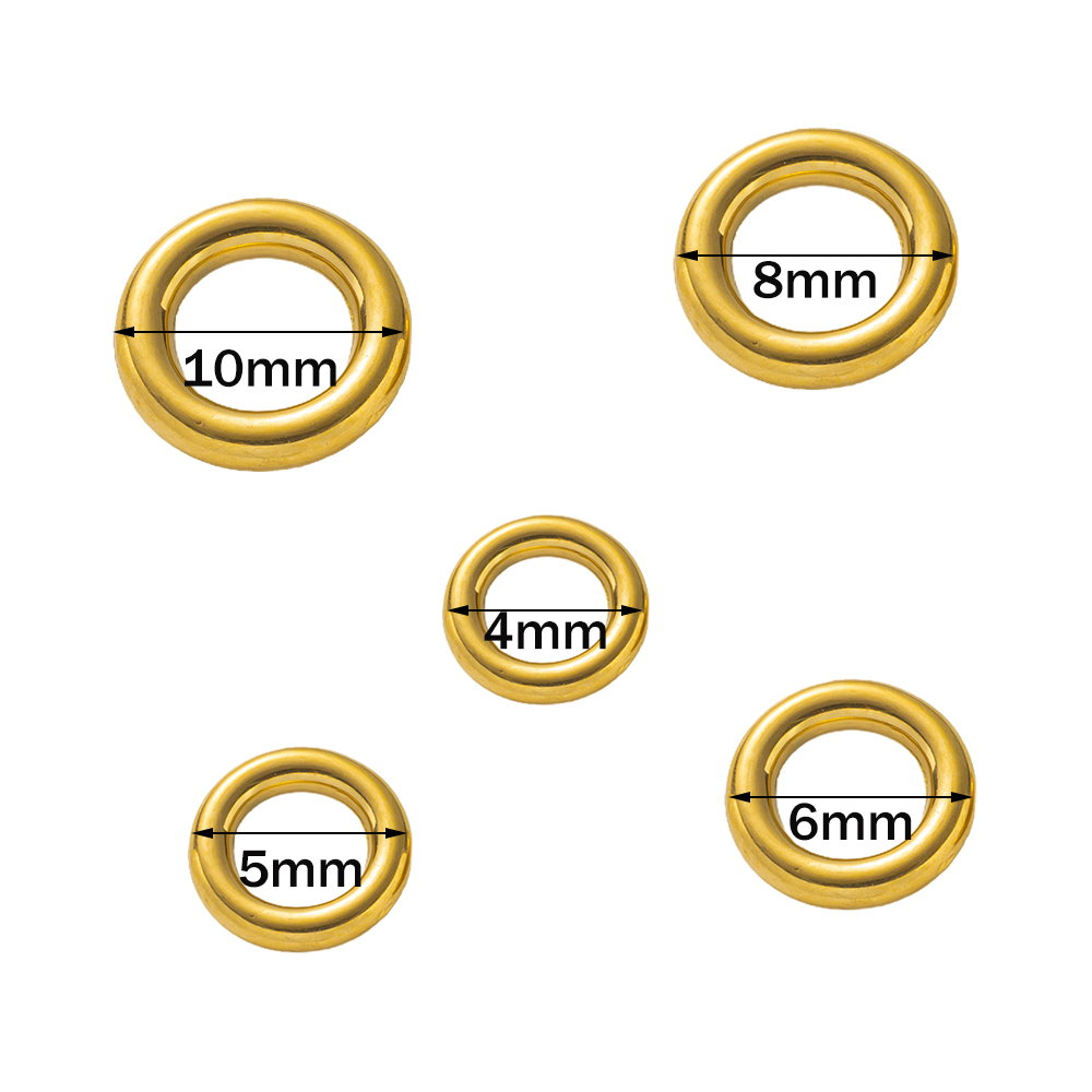 10 Uds. De anillo redondo dora - Jewelry Making Closed Jump Rings reseña y precio
