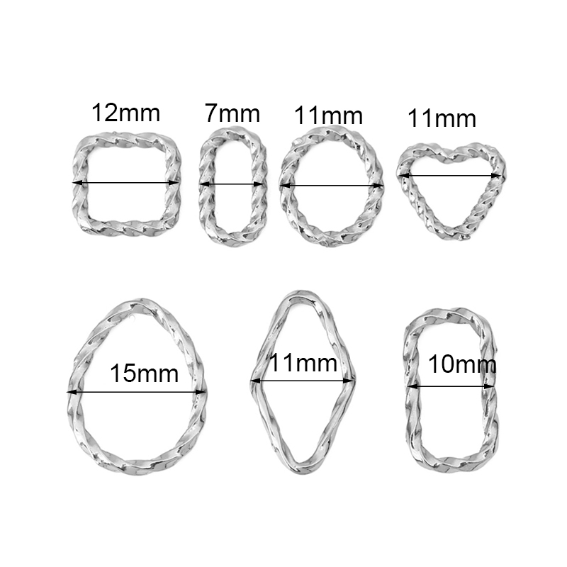 10 piezas de acero inoxidable, - Jewelry Making Closed Jump Rings reseña y precio