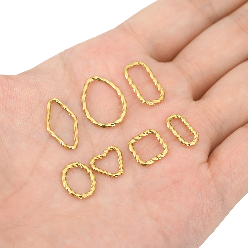 10 piezas de acero inoxidable, - Jewelry Making Closed Jump Rings reseña y precio