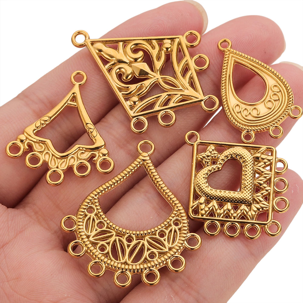 5 piezas de conectores de acer - Jewelry Making Supplies Wholesale reseña y precio