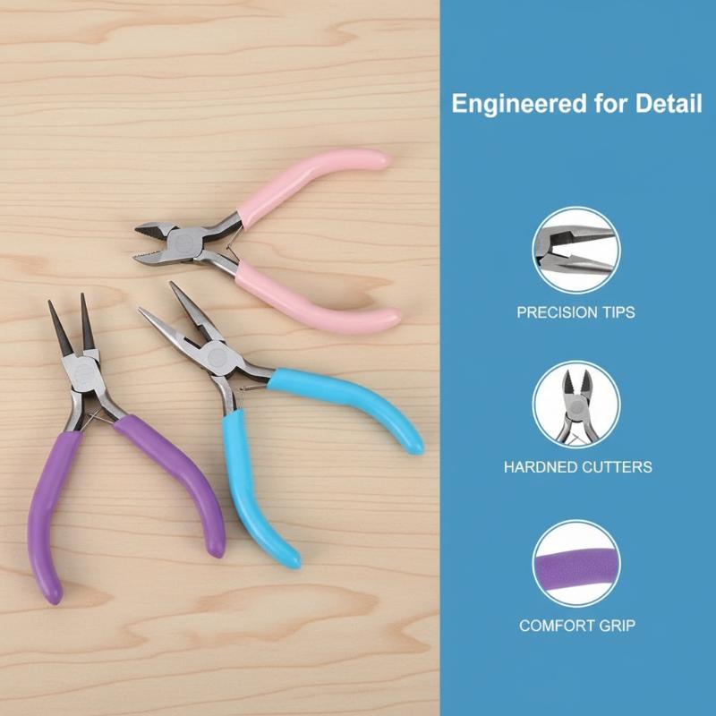 Herramientas para hacer joyas, - Jewelry Making Pliers Set reseña y precio