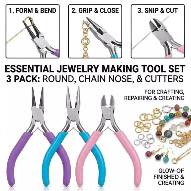 Herramientas para hacer joyas, - Jewelry Making Pliers Set reseña y precio