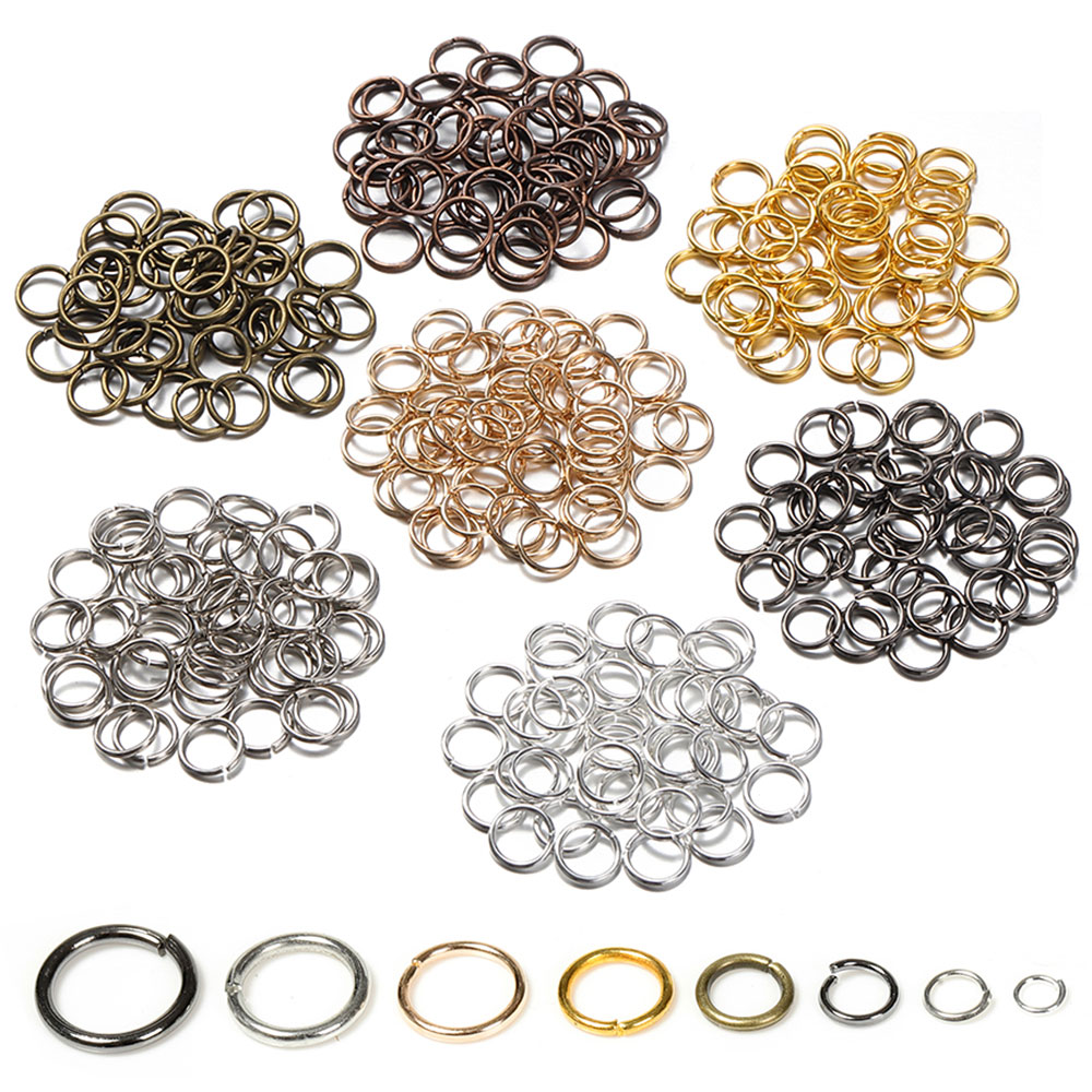 200 piezas de 3/4/5/6/7/8/10/1 - Jewelry Making Closed Jump Rings reseña y precio