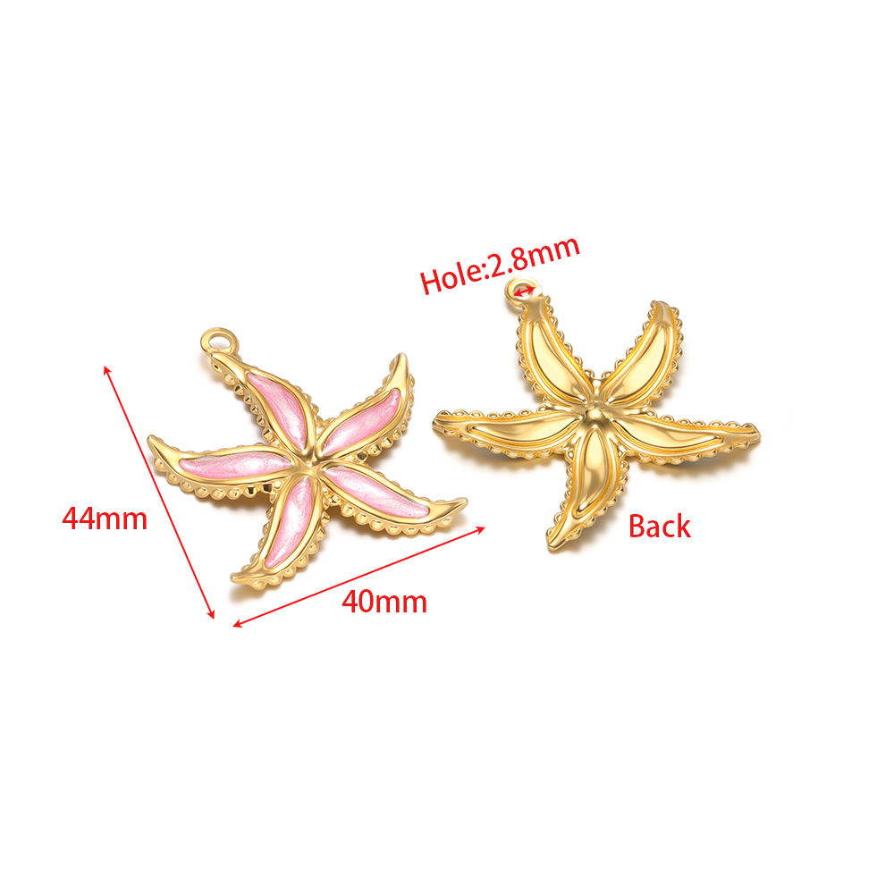 4 piezas de dijes de estrella  - Jewelry Making Supplies Wholesale reseña y precio