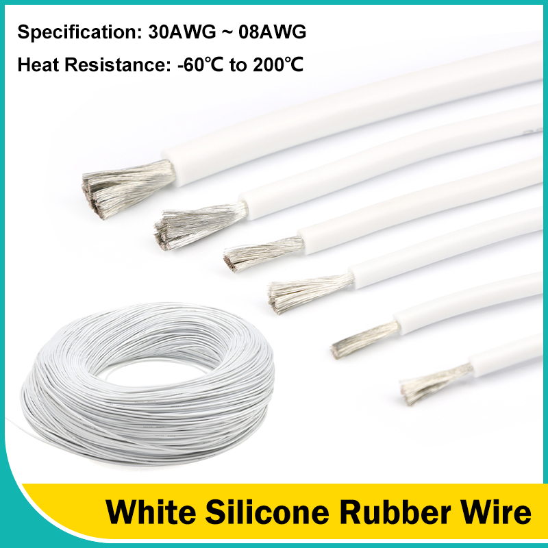 Cables de goma de silicona fle - Wire 22 Gauge Copper reseña y precio