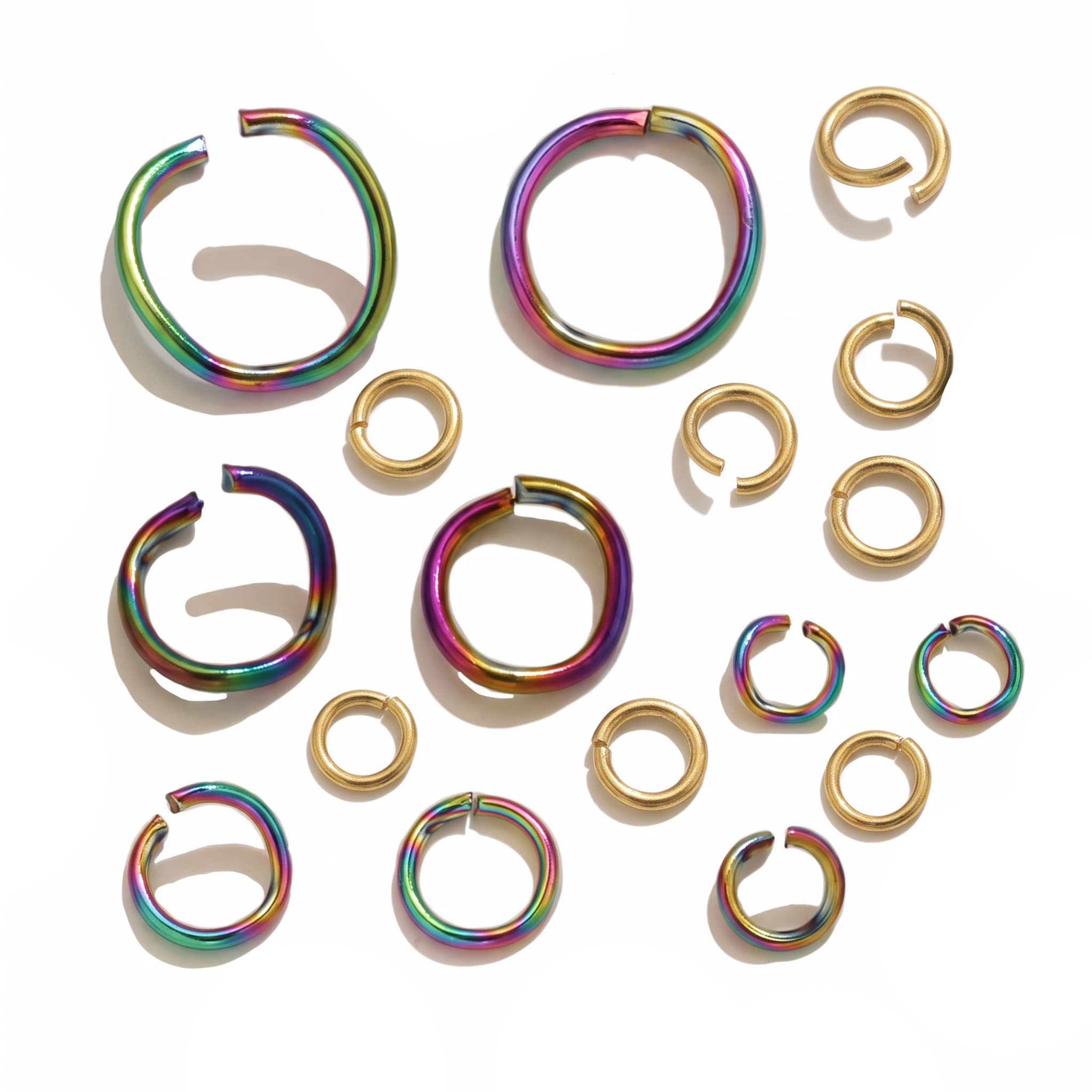 100 piezas de anillas de acero - Jewelry Making Supplies Wholesale reseña y precio