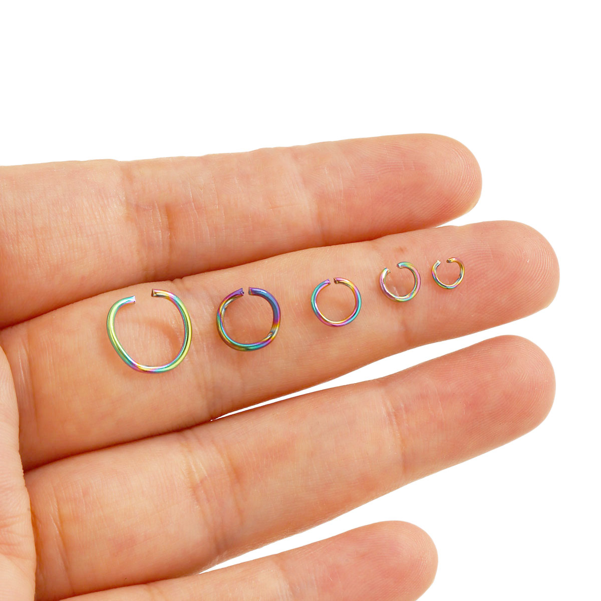 100 piezas de anillas de acero - Jewelry Making Supplies Wholesale reseña y precio