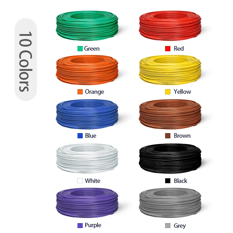 Cable Eléctrico de Cobre con A - Wire 22 Gauge Copper reseña y precio