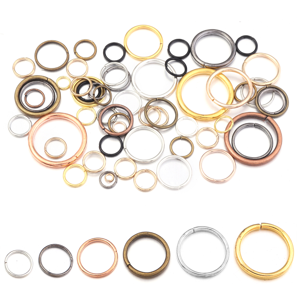 Lote de 50-200 unidades de ani - Jewelry Making Closed Jump Rings reseña y precio