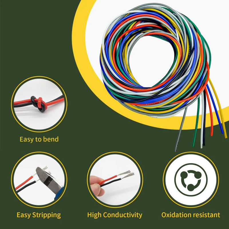 Kit de Cables Eléctricos de Si - Wire 22 Gauge Copper reseña y precio