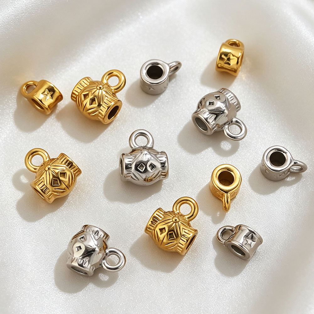 5 piezas de cuentas de acero i - Jewelry Making Supplies Wholesale reseña y precio